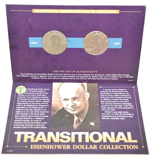 American Coin Treasure 1976-1977 Transitional Eisenhower Dollar Collection -