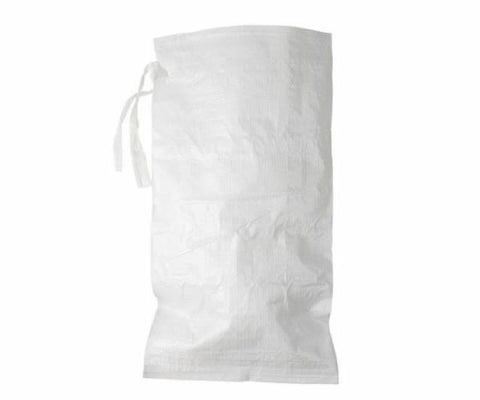 100 Pack - 14" x 26" Empty White Poly Sandbags -