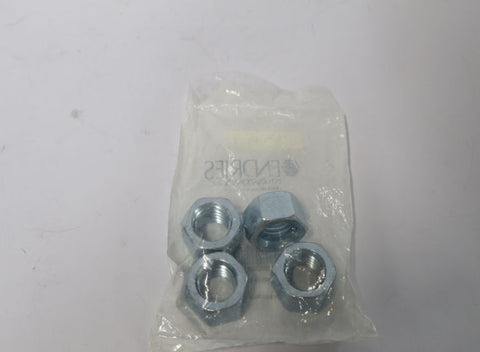 Endries International ENAF9 7/8-9 Zinc Hex Full Nut, Pack of 4 -