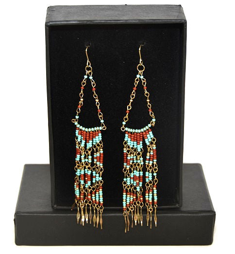 Lot of 85 Pieces Women's Southwest Flare Beaded Earrings -