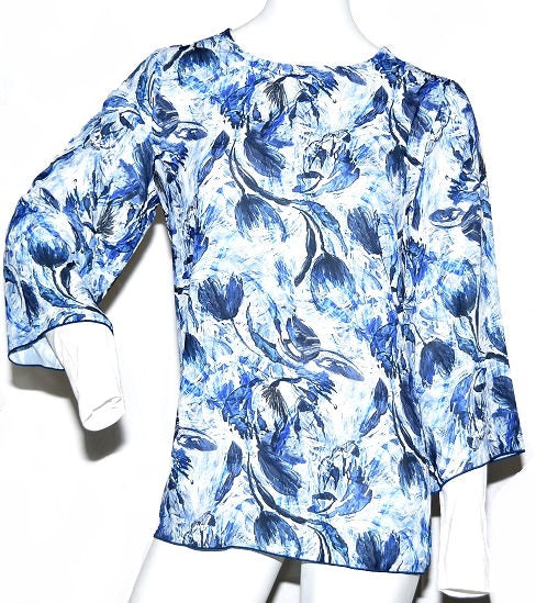 Blue, White