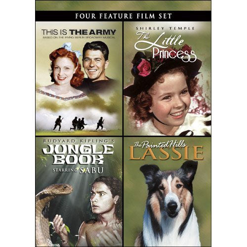 This Is the Army/The Little Princess/Jungle Book /The Painted Hills Lassie DVD -