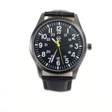 Gold Coast Men's Watch with Leather Band & Pocket Knife Multi-tool -