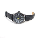Gold Coast Men's Watch with Leather Band & Pocket Knife Multi-tool -