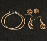 Lot of 47 Sets of Women's Golden Necklace & Earrings -