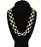 Lot of 23 Pieces The Skyline Collection Women's Green Link Necklace -