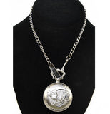 American Coin Treasure Silver Walking Liberty Half Dollar With Pocket Watch -