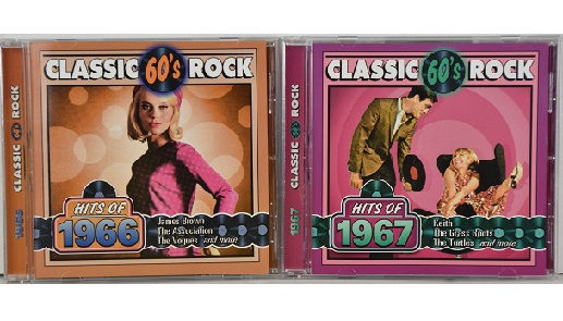 Classic 60's Rock Hits of 1967 & 1966 Set of 2 CDS -