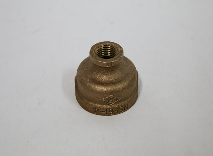 ProFlo IBRLFRCJD 1-1/2 X 1/2 Brass Reducer Coupling, Pack of 20 -