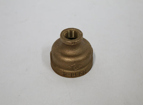 ProFlo IBRLFRCJD 1-1/2 X 1/2 Brass Reducer Coupling, Pack of 20 -