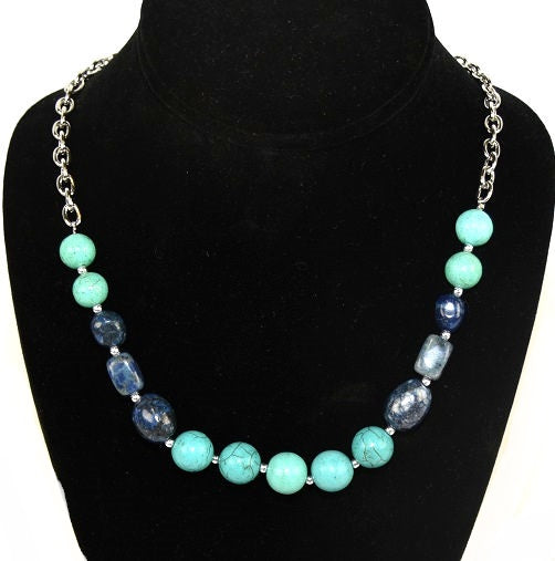 Lot of 44 Pieces of Women's Jasper & Turquoise Necklace And Earrings -