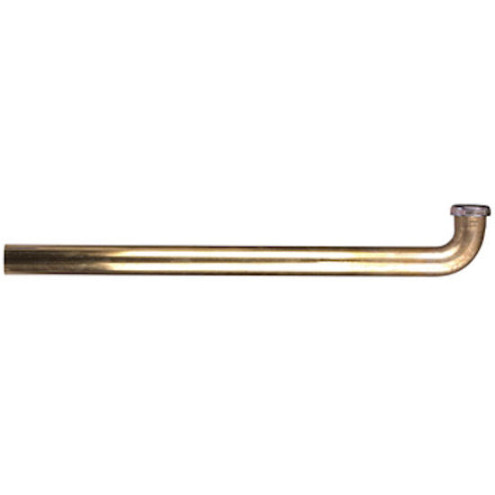 Keeney 523RBBN 1-1/2" x 24" Tubular J-Bend - Rough Brass -