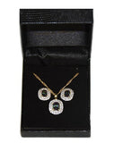Lot of 34 Sets of Women's Genuine Mystic Quartz Pendant & Earrings -