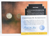 The Franklin Mint Tribute Native Americans 1929 Nickel 1899 Penny & 1987 Stamp -