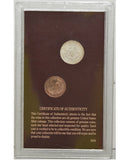 American Coin Treasures Indian Head Penny & Liberty Nickel 1800's Rare Coin Set -