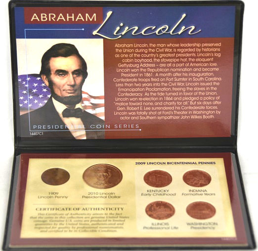 American Coin Treasure Abraham Lincoln Presidential Coin Series Set -