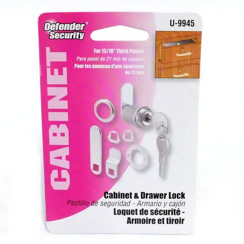 Prime-Line U 9945 Cabinet Lock Secure Important Files and Drawers -
