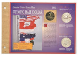 1992 Olympic Half Dollar & 1932-1964 Silver Washington Quarter -