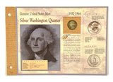1992 Olympic Half Dollar & 1932-1964 Silver Washington Quarter -
