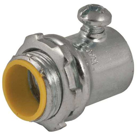 Hubbell-Raco 2123 EMT Set Screw Connector, 3/4", Case of 7 -
