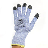 SAS Safety 6771-04 SAS Safety SafeCut HPPE Knit Glove with PVC Grip, XL, 12 Pack -