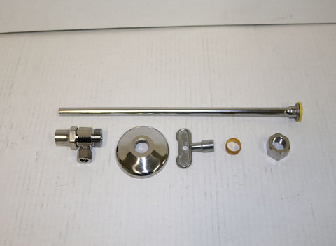 Brasscraft SCR1912DLC 1/2" CMP x 3/8" OD ANG Stop Closet Supply Kit -