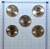 American Alliance Coin Set of Five 2015 P Quarters -