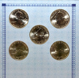 American Alliance Coin Set of 5 2015 D Quarters -