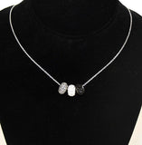 Lot of 160 Set of Women's Shades Of Gray Pendant & Earrings -