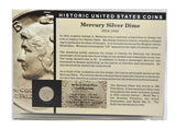 The Morgan Mint Historical United States Coins Silver Dime & Silver Quarter Set -