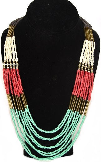 Lot of 100 Sets of Women's Multi Strand Southwestern Necklace -