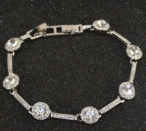 Lot of 88 Pieces of Women's Sparkling Crystal Bracelet -