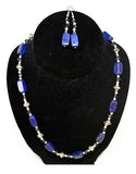 Lot of 111 Sets Genuine Tiger Eye and Lapis Necklace & Matching Earrings -