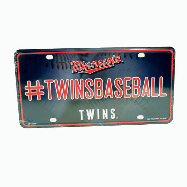 Minnesota # Twins Baseball Metal License Plate -