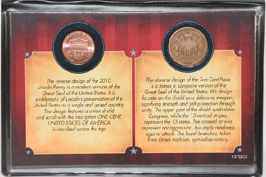 American Coin Treasure 1864-1873 Two Cent & 2010 Cent -