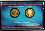 American Coin Treasure 2007 Washington Golden Dollar & Proof Washington Dollar -