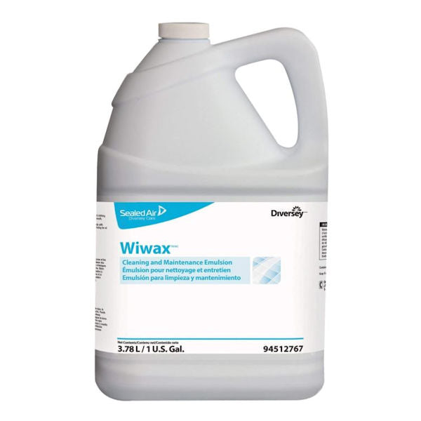 Diversey Wiwax Cleaning And Maintaining Emulsion, 1 Gallon Bottle (Case of 4)NEW -